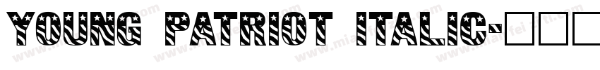 Young Patriot Italic字体转换